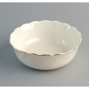 Lenox Ivory Gold Trim Bowl Hand craft 4.5"